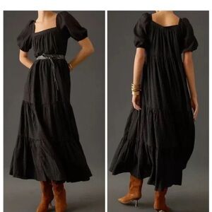Anthropologie Elegant Black Dress